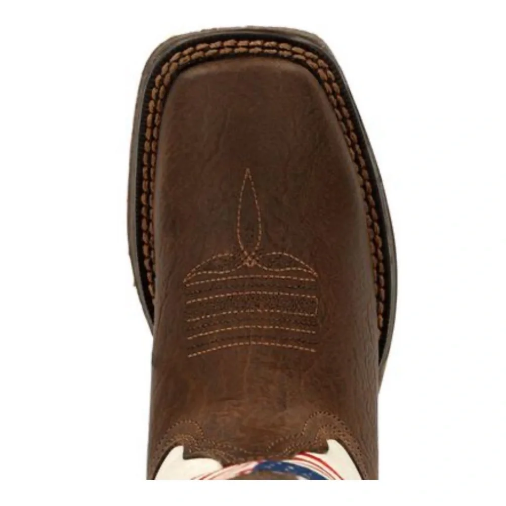 Lil' Rebel™ by Durango® Little Kids Distressed Flag Western Boot - Picture 7 of 15